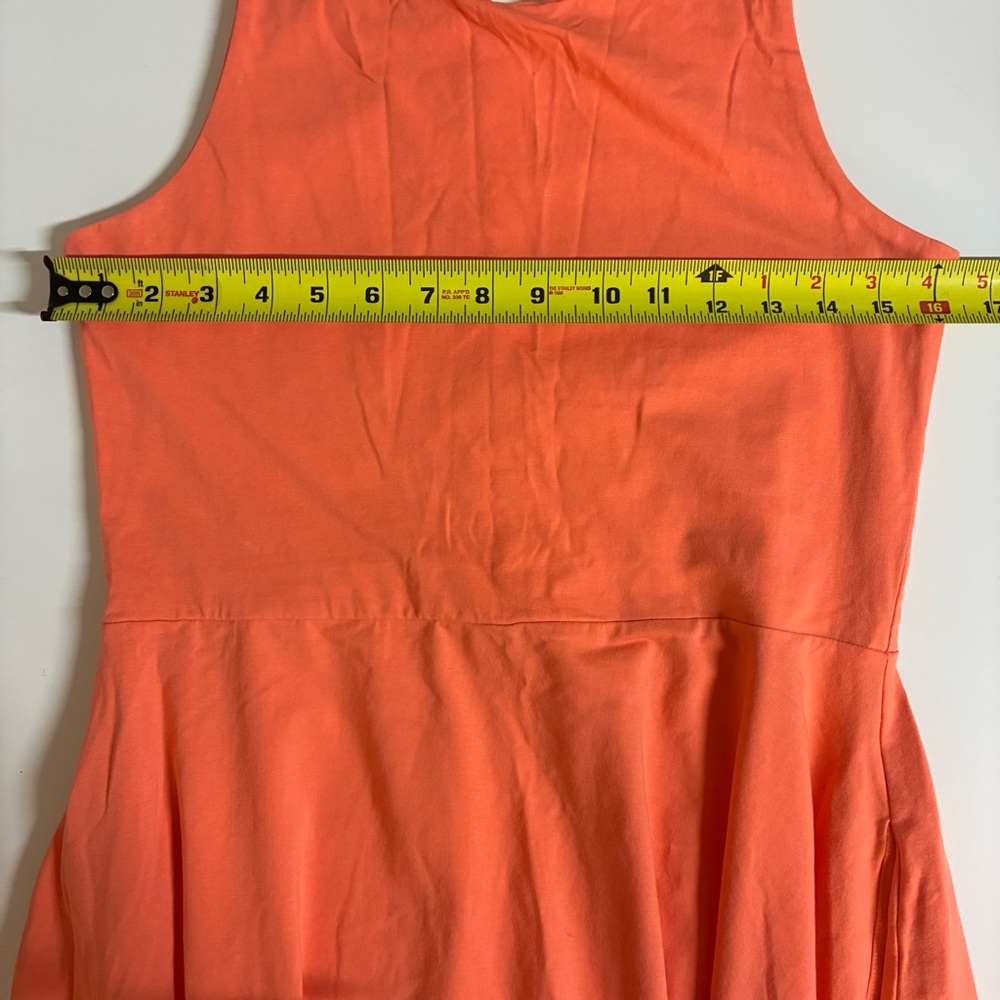 Pact Organic Cotton Coral Fit & Flare Dress M - Picture 8 of 8